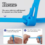 بست کمربندی مدل بازشو سایز 7.8×200 میلی‌متر (بسته 100 عددی) - کامپوننتور